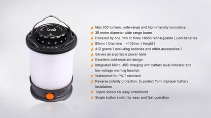 Fenix CL30R LED Camping Lantern - Angler's Pro Tackle & Outdoors