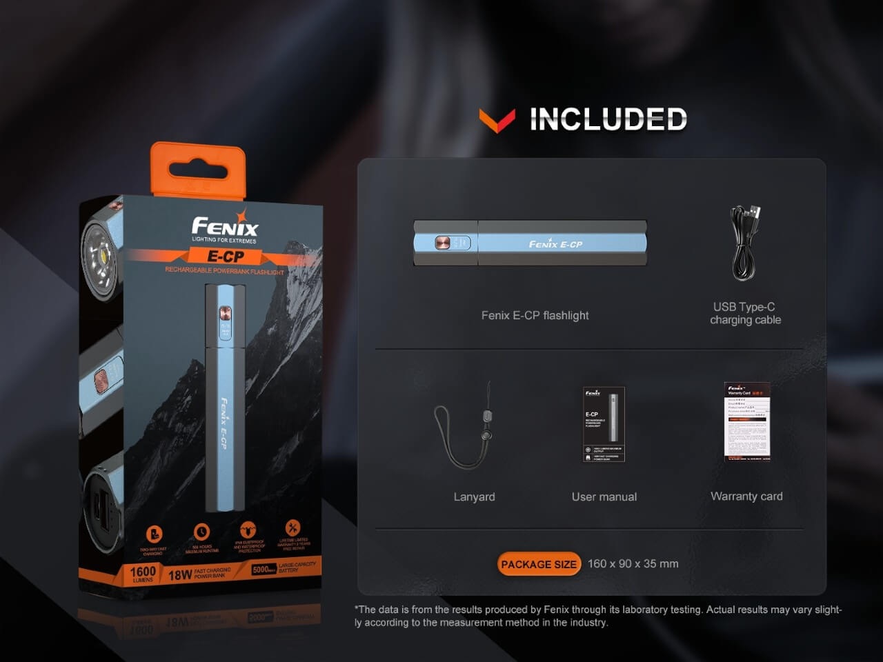 Fenix E-CP 1600-lumen LED Flashlight/Powerbank - Angler's Pro Tackle & Outdoors