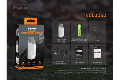 Fenix E-Star - Portable Self-powered Emergency LED Flashlight - Angler's Pro Tackle & Outdoors