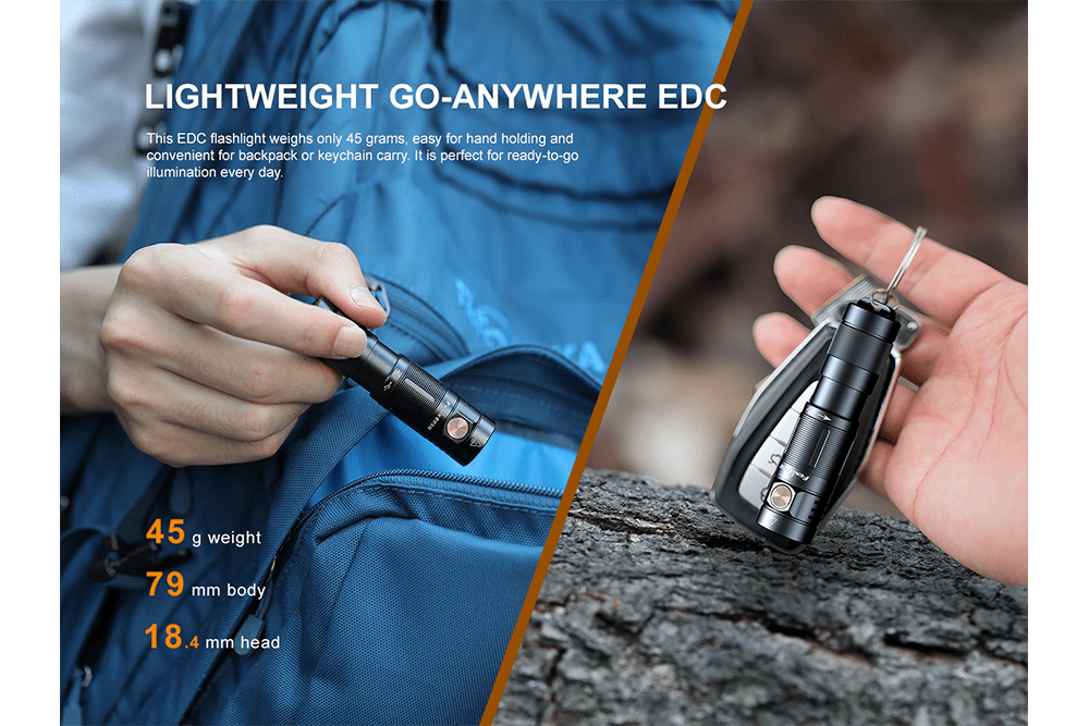 Fenix E09R Rechargeable High - Output Flashlight - 600 Lumens - Angler's Pro Tackle & Outdoors