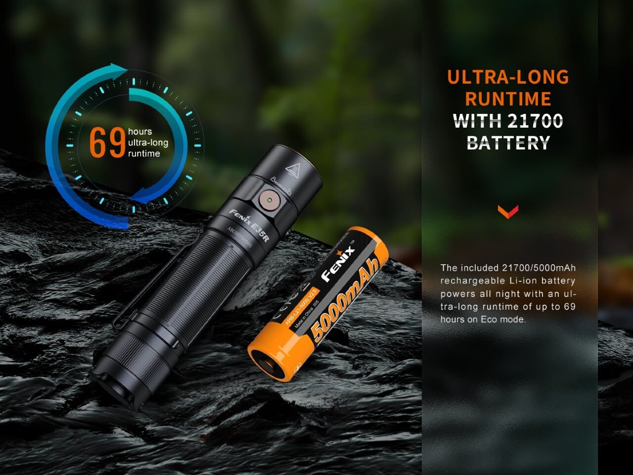 Fenix E35R High - Performance Rechargeable LED Flashlight - Angler's Pro Tackle & Outdoors