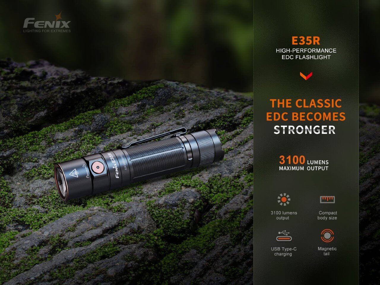 Fenix E35R High - Performance Rechargeable LED Flashlight - Angler's Pro Tackle & Outdoors