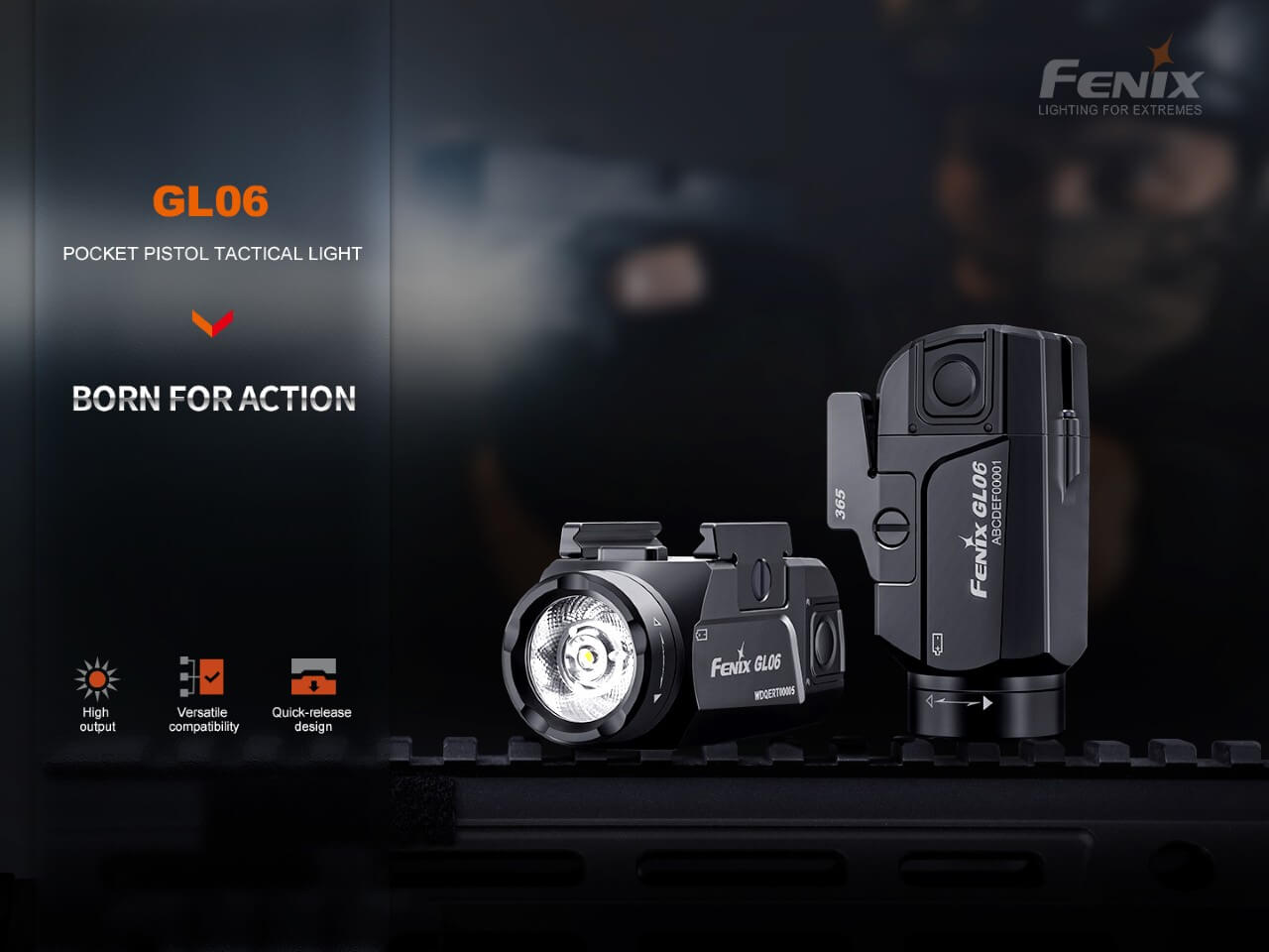 Fenix GL06 Pocket Pistol Tactical LED Light - 600 Lumens - Angler's Pro Tackle & Outdoors