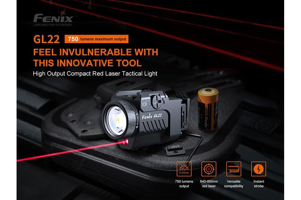 Fenix GL22 Tactical LED Light with Red Laser - Angler's Pro Tackle & Outdoors