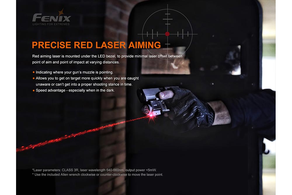 Fenix GL22 Tactical LED Light with Red Laser - Angler's Pro Tackle & Outdoors