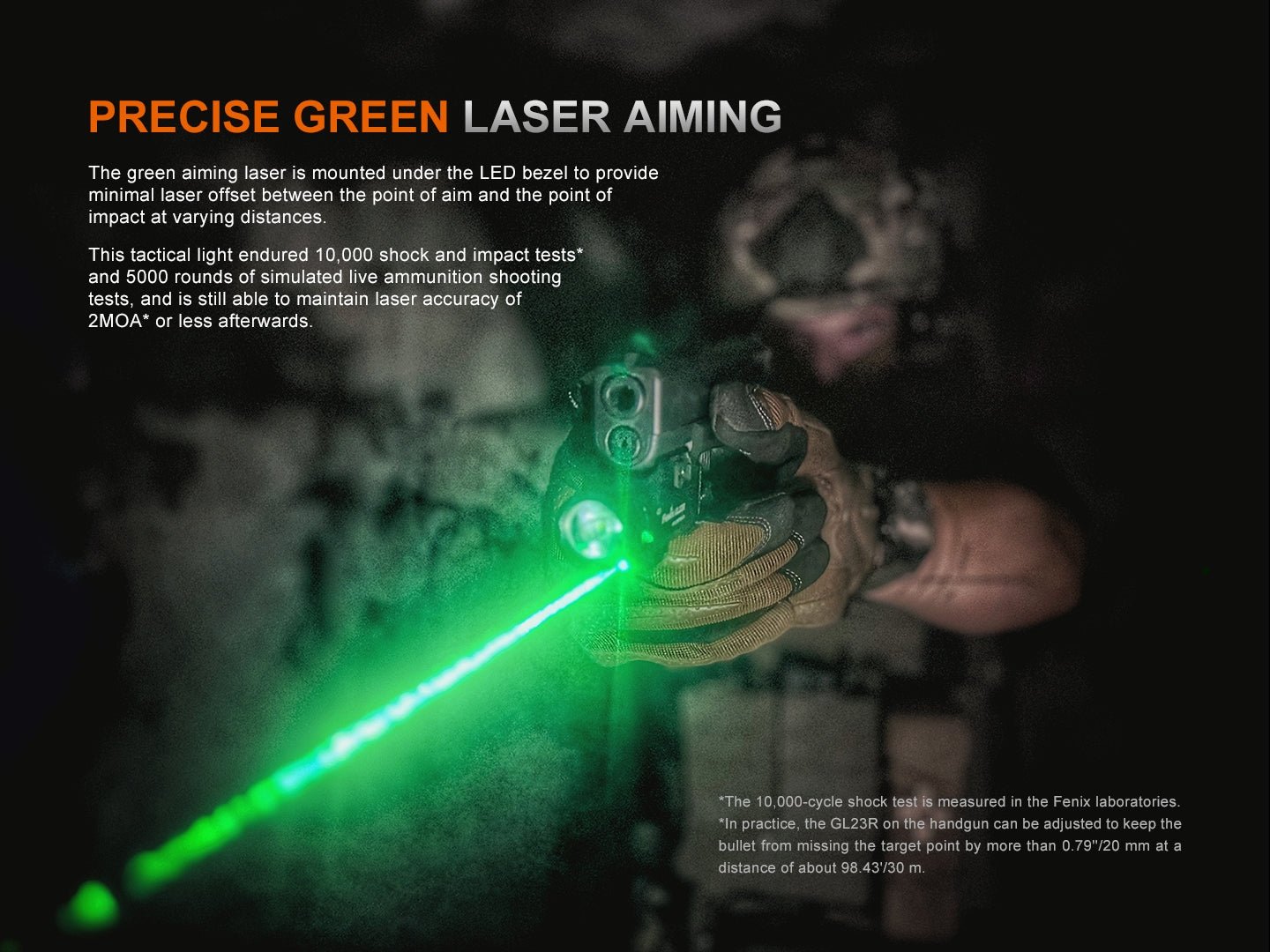 Fenix GL23R Green Laser Tactical Light - Angler's Pro Tackle & Outdoors