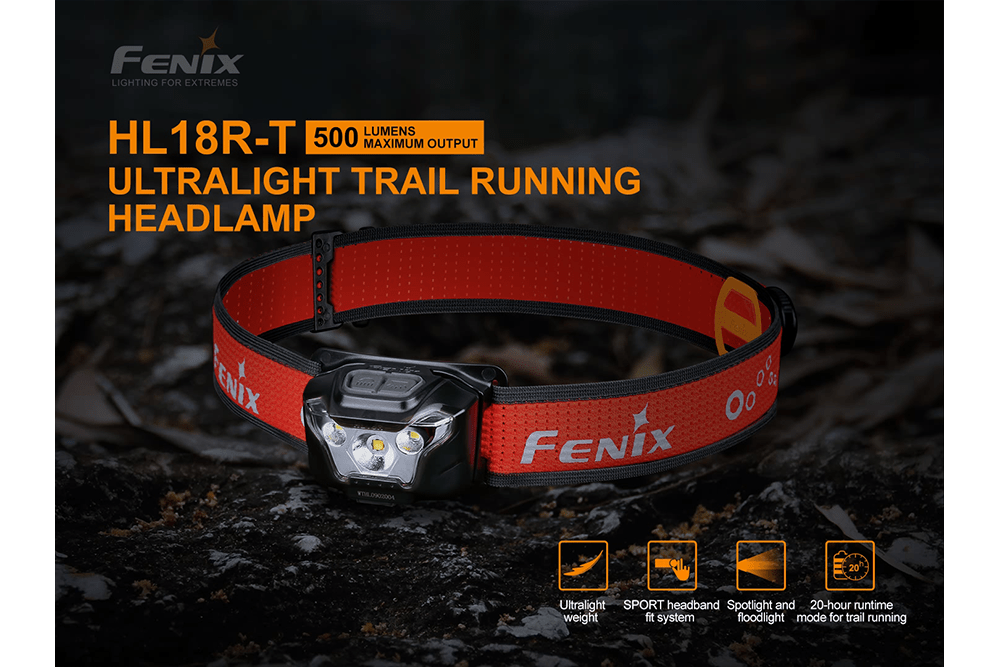 Fenix HL18R-T Lightweight Rechargeable LED Headlamp - 500 Lumens - Angler's Pro Tackle & Outdoors