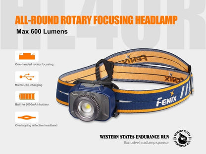 Fenix HL40R Focusable USB Rechargeable LED Headlamp - Angler's Pro Tackle & Outdoors