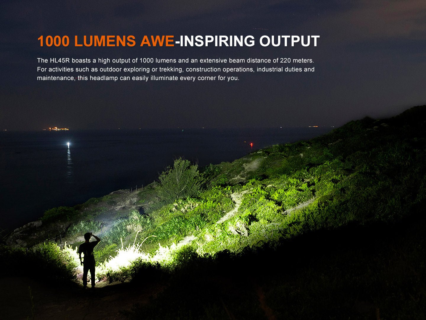 Fenix HL45R Rechargeable Focusing Gesture - Sensing Headlamp - Angler's Pro Tackle & Outdoors