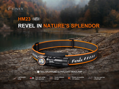 Fenix HM23 V2.0 Lightweight Detachable Headlamp - Angler's Pro Tackle & Outdoors