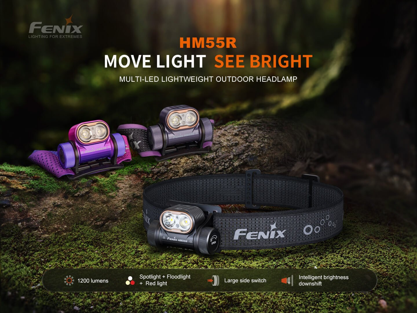 Fenix HM55R Lightweight Multi - LED Headlamp - Angler's Pro Tackle & Outdoors