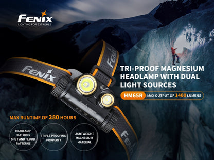 Fenix HM65R Rechargeable LED Headlamp - 1400 Lumens - Angler's Pro Tackle & Outdoors