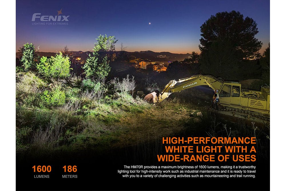 Fenix HM70R Rechargeable LED Headlamp - 1600 Lumens - Angler's Pro Tackle & Outdoors