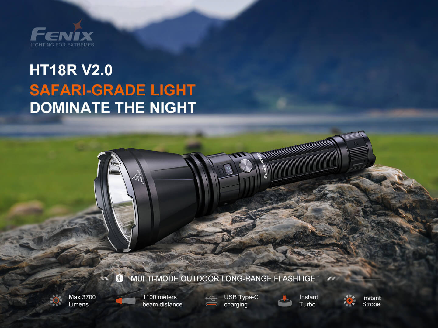 Fenix HT18R V2 Long - Range Hunting Flashlight - Angler's Pro Tackle & Outdoors