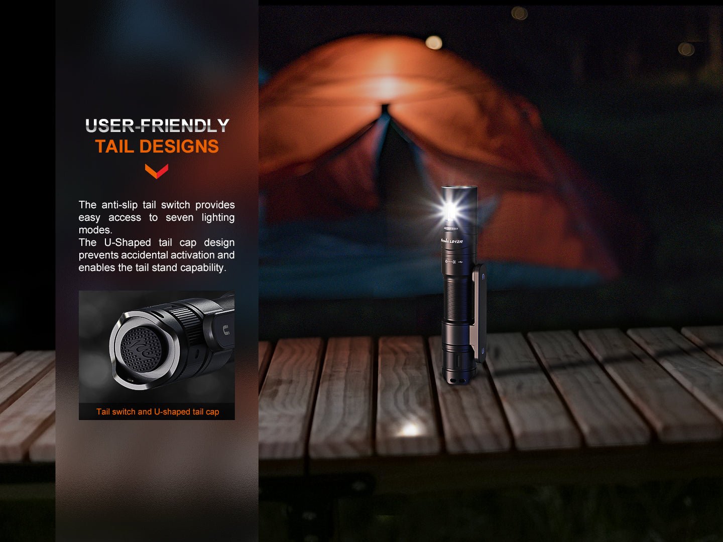 Fenix LD12R Dual Light Flashlight - 600 Lumens - Angler's Pro Tackle & Outdoors