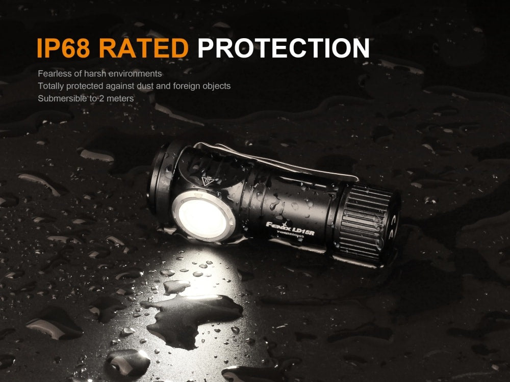 Fenix LD15R Right-Angled Rechargeable LED Flashlight - Angler's Pro Tackle & Outdoors