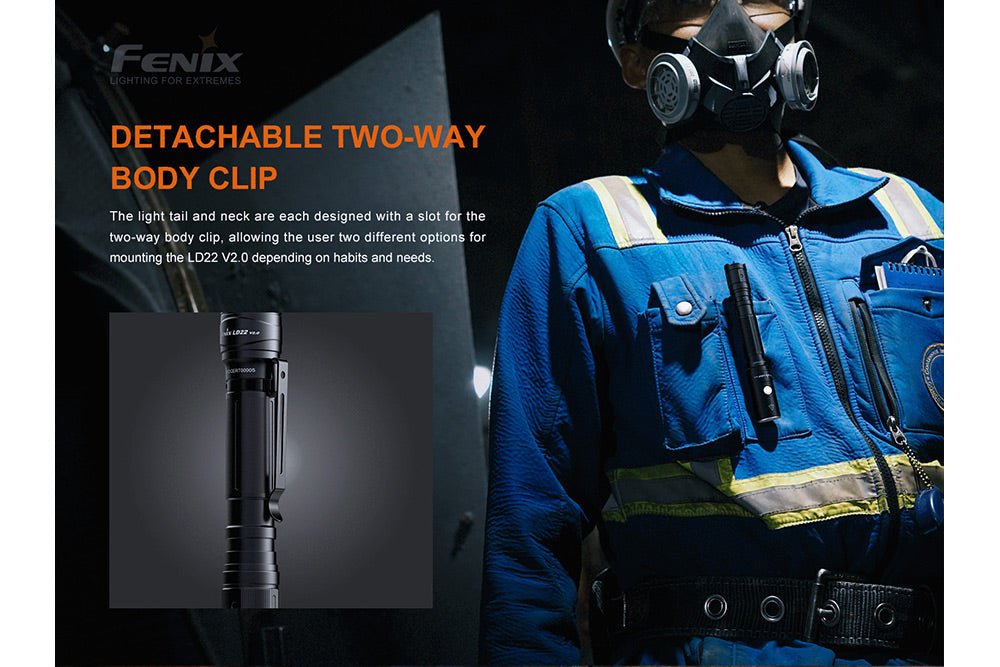 Fenix LD22 V2 Compact LED Flashlight - 800 Lumens - Angler's Pro Tackle & Outdoors