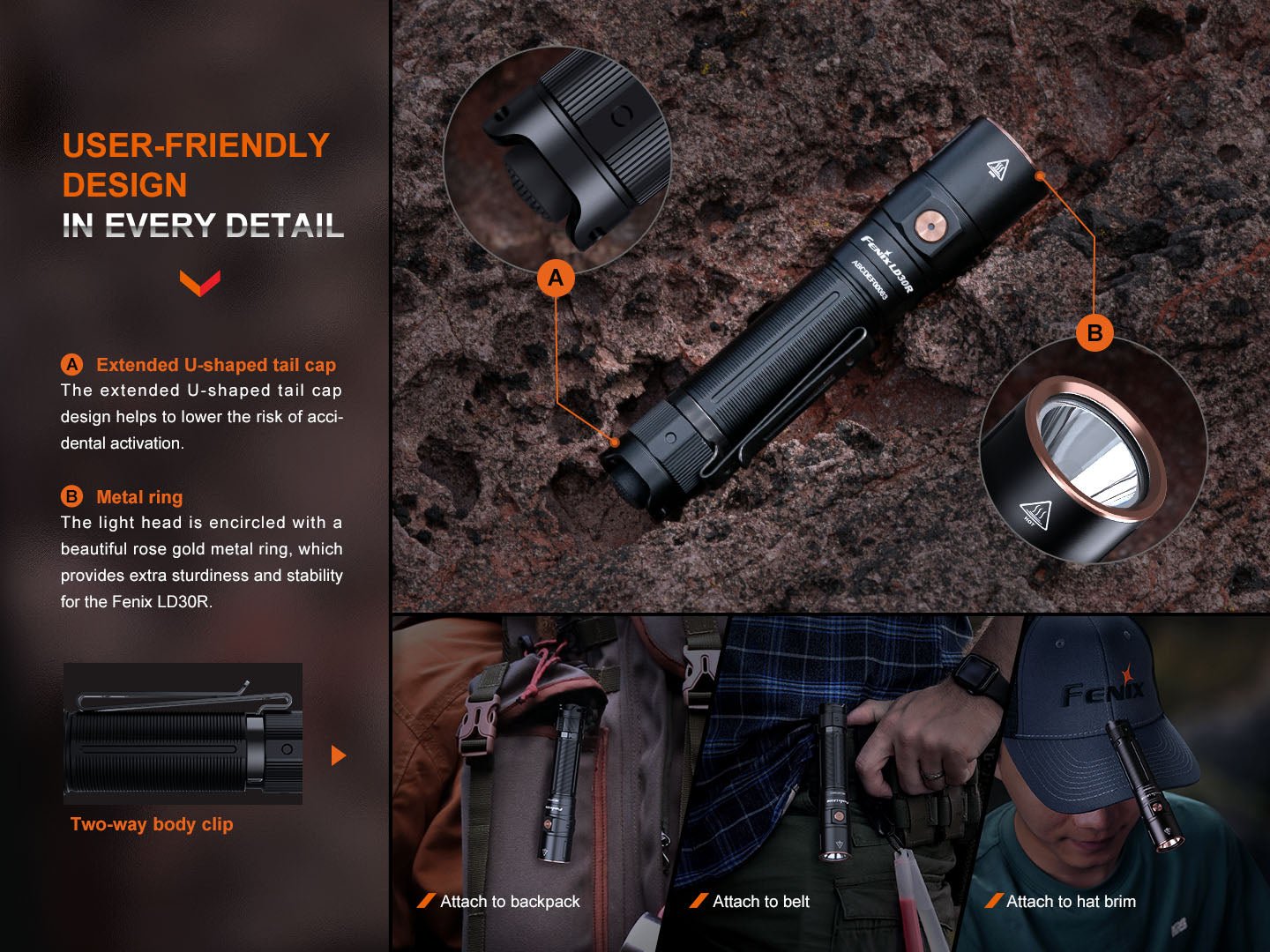 Fenix LD30R High - Performance Lightweight Flashlight - Angler's Pro Tackle & Outdoors