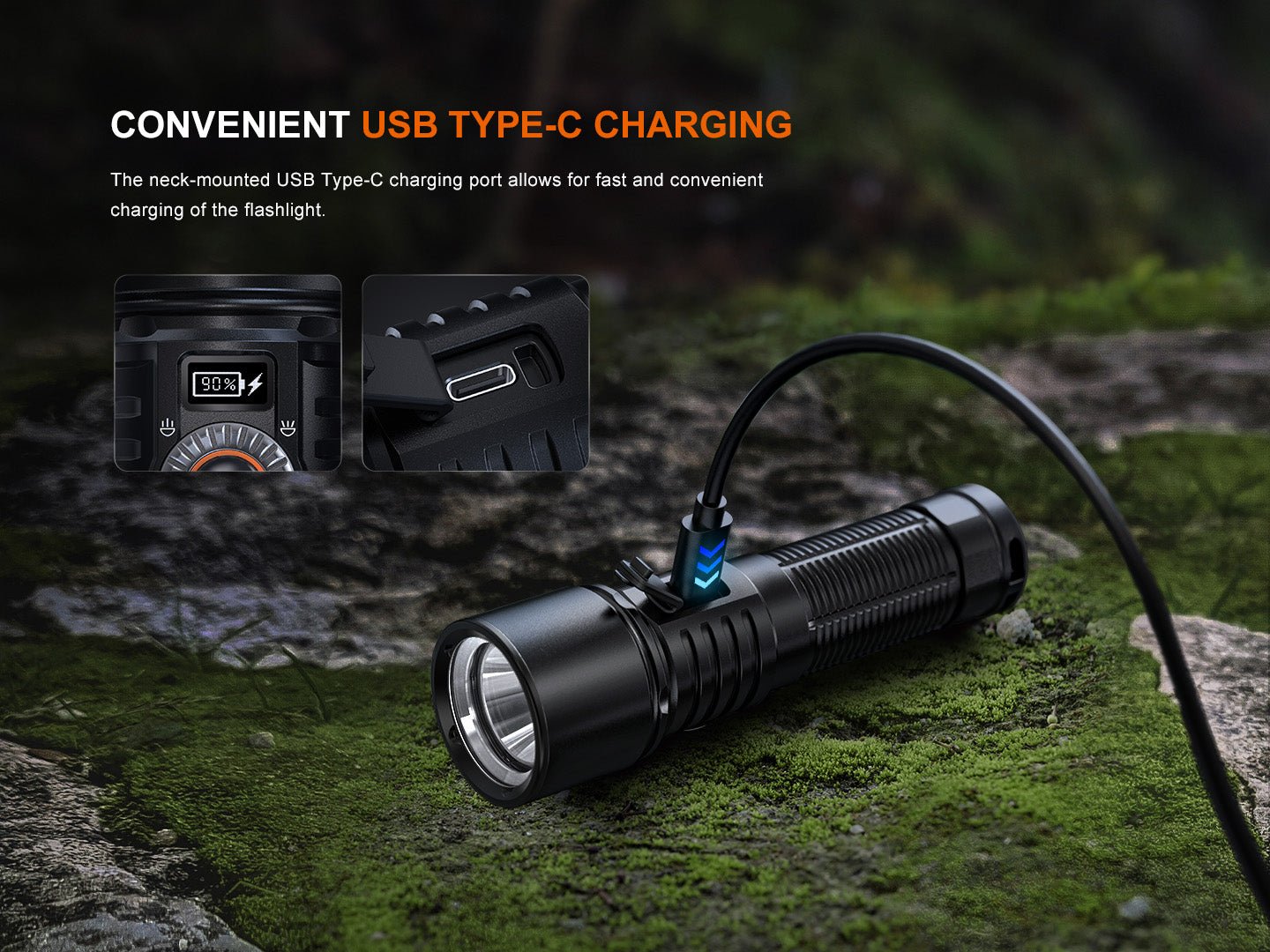 Fenix LD45R Digital Focus Rechargeable LED Flashlight - Angler's Pro Tackle & Outdoors