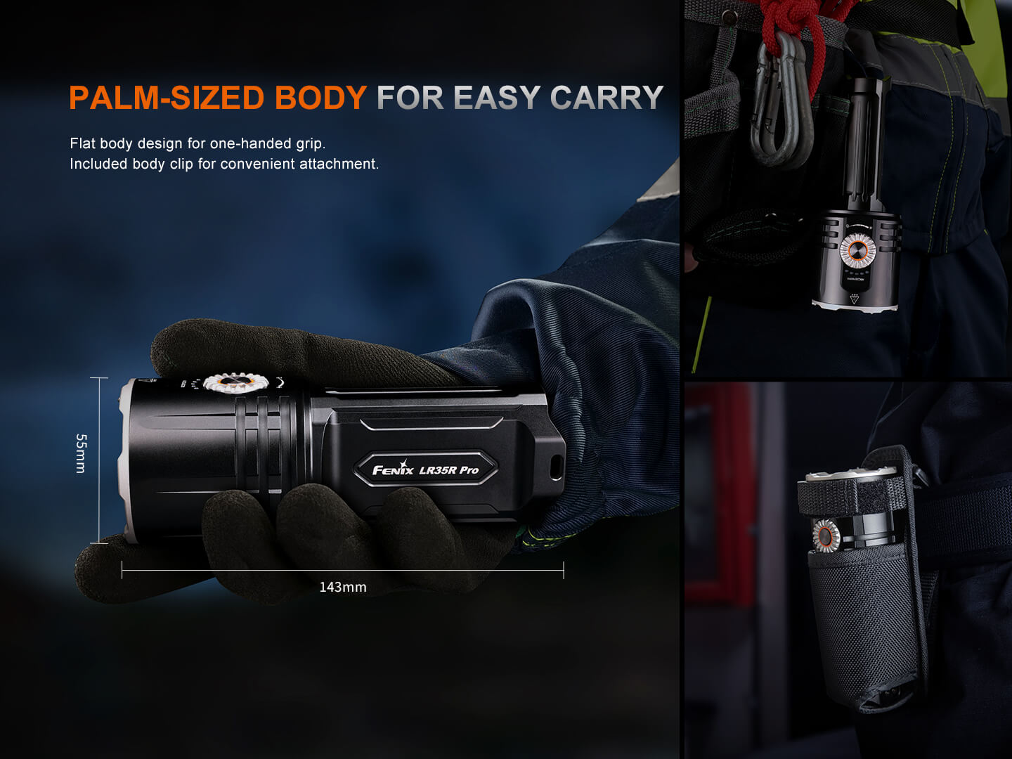 Fenix LR35R PRO Rechargeable Palm - Sized Searchlight - Angler's Pro Tackle & Outdoors