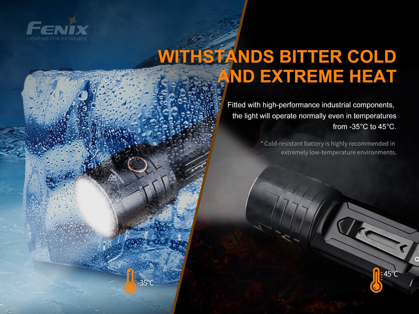 Fenix LR35R Rechargeable LED Flashlight - 10,000 Lumens - Angler's Pro Tackle & Outdoors