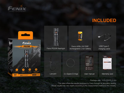 Fenix PD25R Rechargeable LED Flashlight - Angler's Pro Tackle & Outdoors