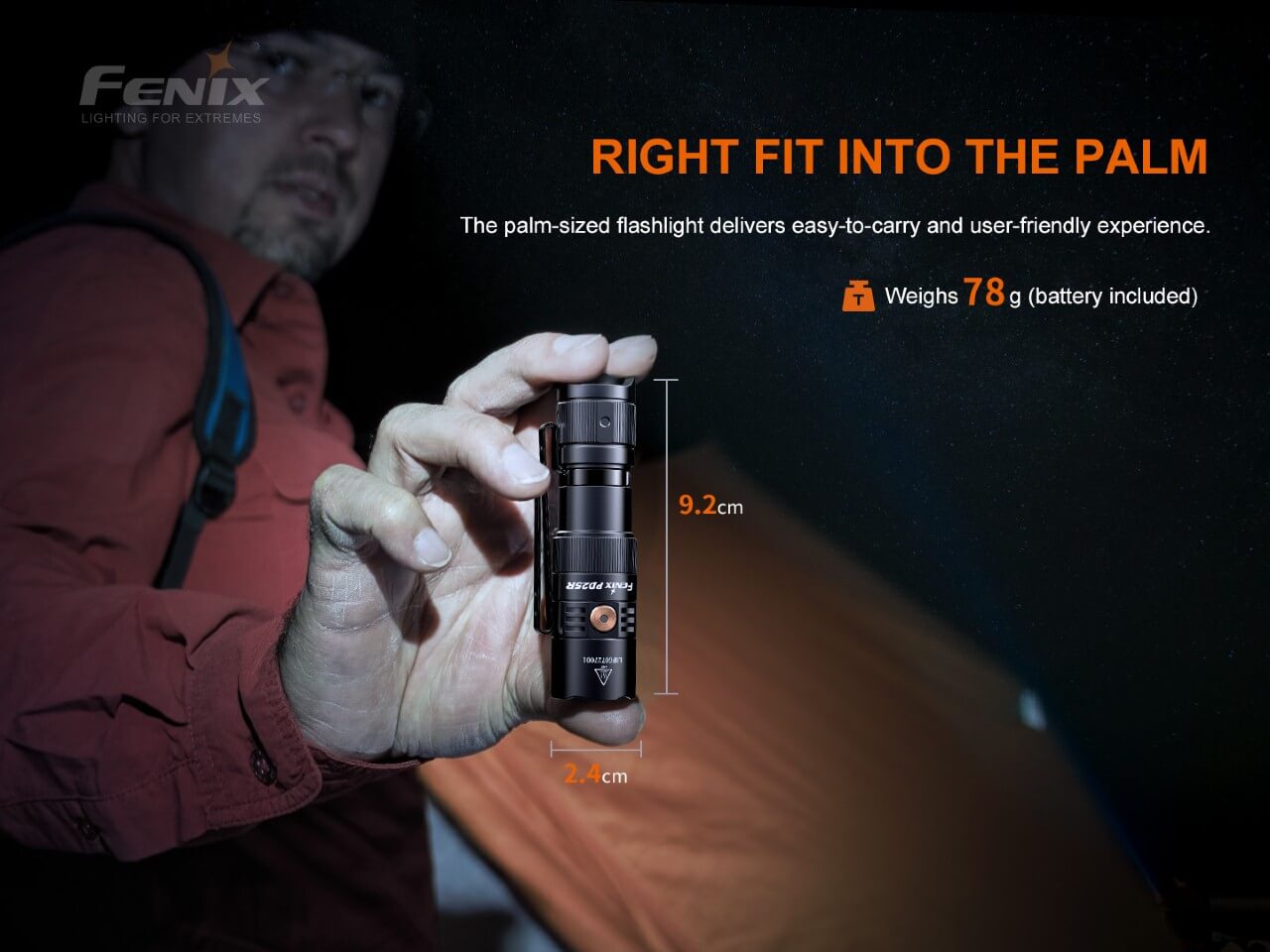 Fenix PD25R Rechargeable LED Flashlight - Angler's Pro Tackle & Outdoors