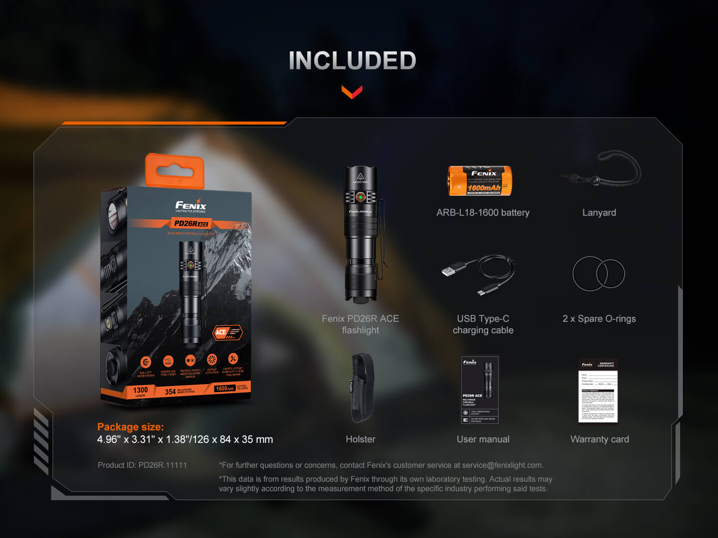 Fenix PD26R ACE Multi - Mode Compact Tactical Flashlight - Angler's Pro Tackle & Outdoors