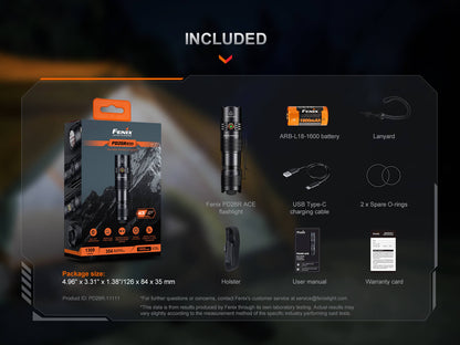 Fenix PD26R ACE Multi - Mode Compact Tactical Flashlight - Angler's Pro Tackle & Outdoors