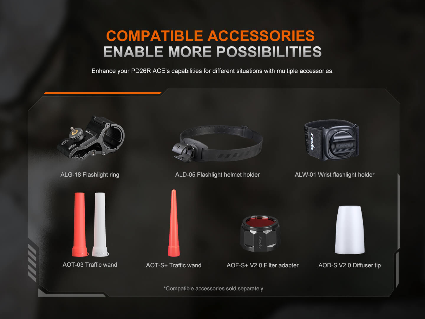 Fenix PD26R ACE Multi - Mode Compact Tactical Flashlight - Angler's Pro Tackle & Outdoors