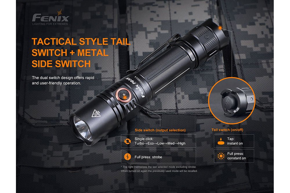 Fenix PD35 V3.0 Everyday Carry Flashlight - 1700 Lumens - Angler's Pro Tackle & Outdoors