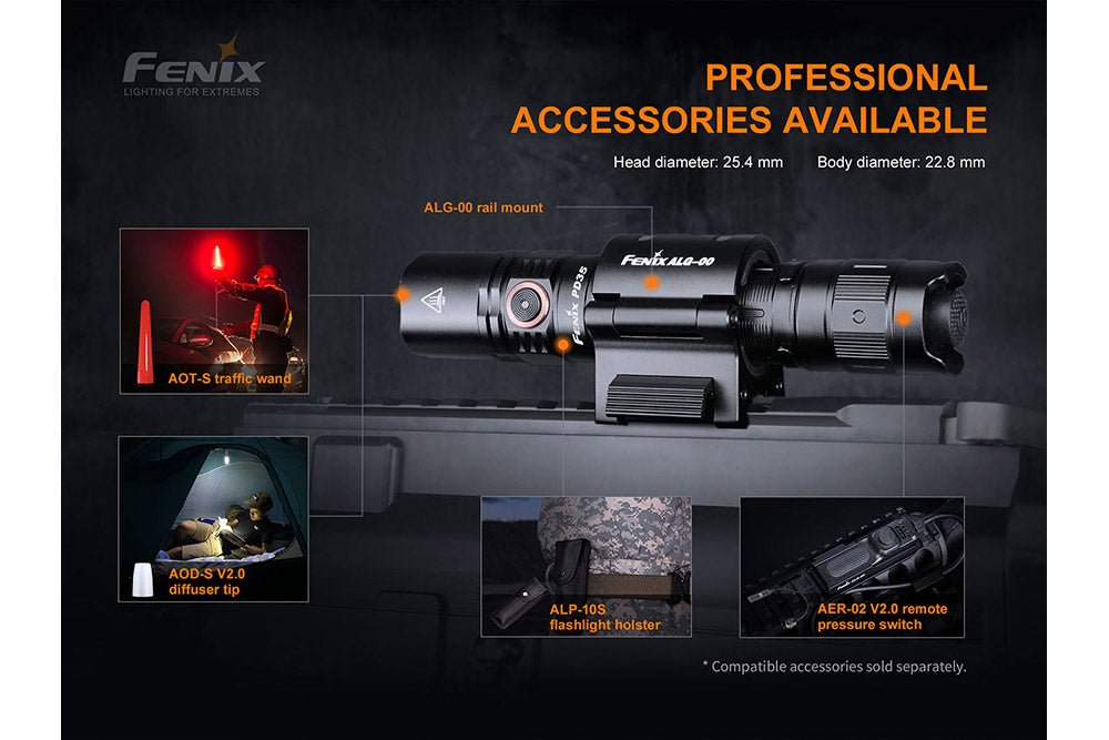 Fenix PD35 V3.0 Everyday Carry Flashlight - 1700 Lumens - Angler's Pro Tackle & Outdoors