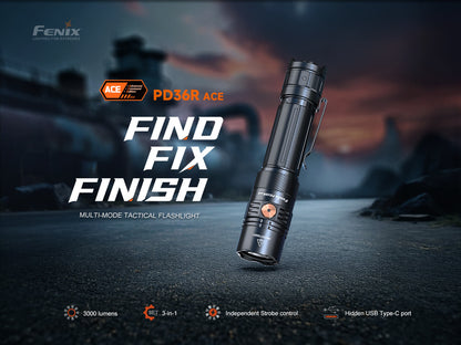 Fenix PD36R ACE Customizable Multi - Mode Flashlight - Angler's Pro Tackle & Outdoors
