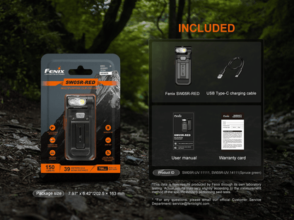 Fenix SW05R Multipurpose Clip - On Light with Red or UV Output - Angler's Pro Tackle & Outdoors