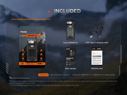 Fenix SW05R Multipurpose Clip - On Light with Red or UV Output - Angler's Pro Tackle & Outdoors