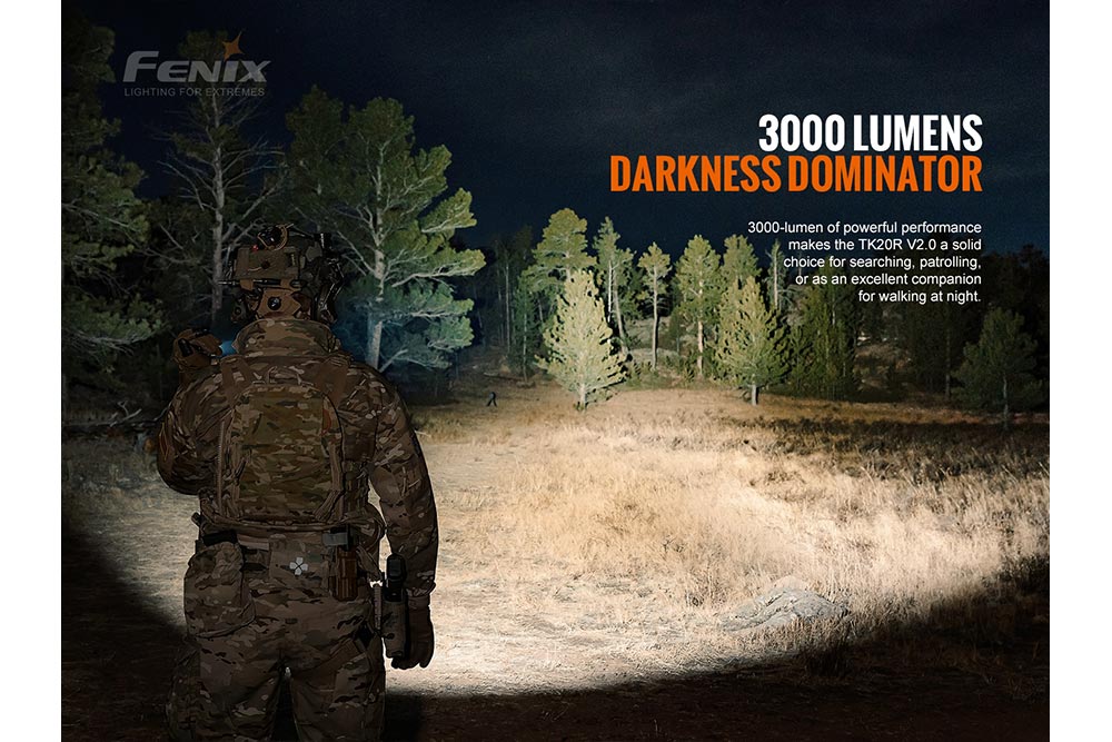 Fenix TK20R V2.0 Rechargeable LED Flashlight - 3000 Lumens - Angler's Pro Tackle & Outdoors