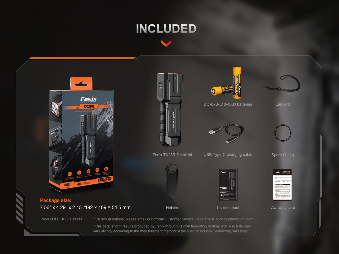 Fenix TK28R Multi - LED High - Performance Flashlight - 6500 Lumens - Angler's Pro Tackle & Outdoors