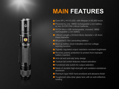 Fenix UC35 V2.0 LED Rechargeable EDC Flashlight - Angler's Pro Tackle & Outdoors