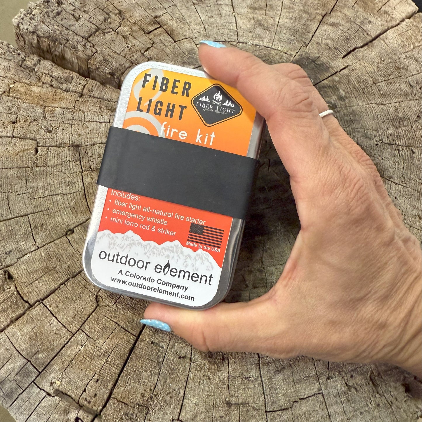Outdoor Element Fiber Light Fire Kit