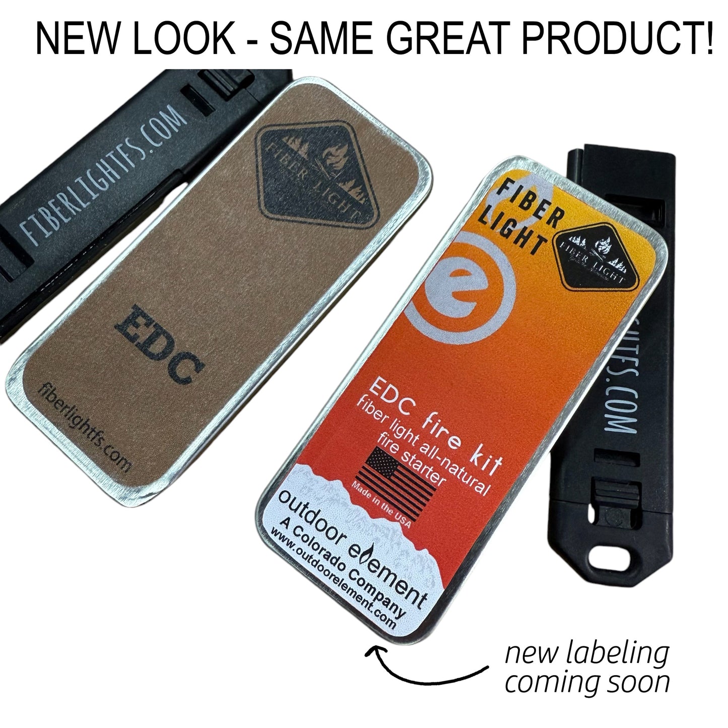 Outdoor Element Fiber Light EDC Fire Kit