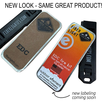 Outdoor Element Fiber Light EDC Fire Kit