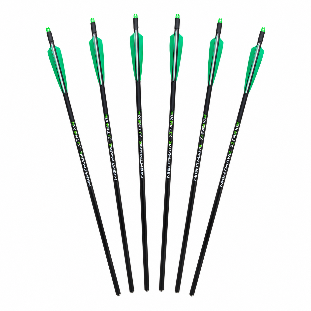 KILLZ NIGHTMARE XTREME Crossbow Bolts Carbon Half Moon Nocks 6Pcs 20"or 22''