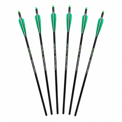 KILLZ NIGHTMARE XTREME Crossbow Bolts Carbon Half Moon Nocks 6Pcs 20"or 22''