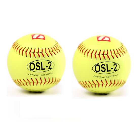 Barnett OSL-2 Competition softball, size 12", yellow, 2 pieces