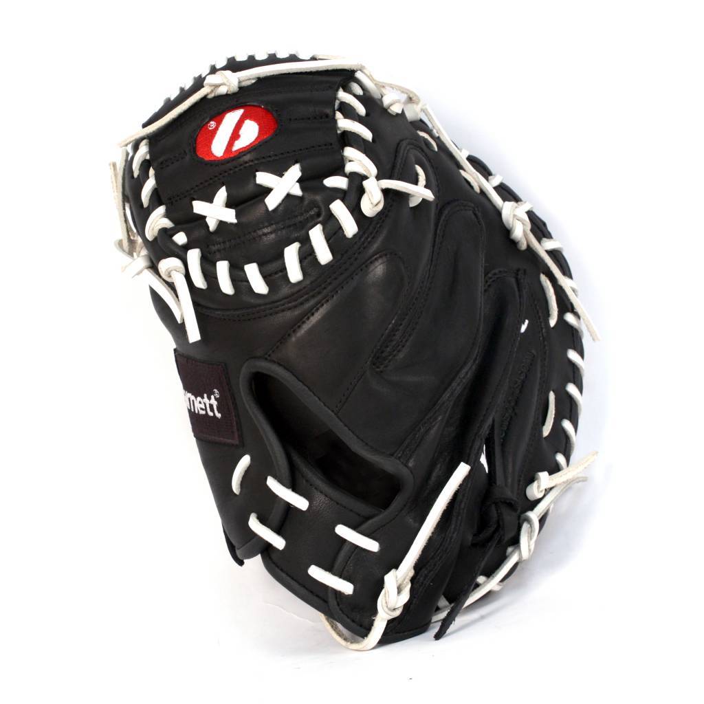 Barnett GL-201 Competition catcher baseball glove, genuine leather, adult 32, Black