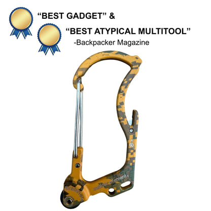 Outdoor Element Firebiner: Fire-starting Multitool Carabiner