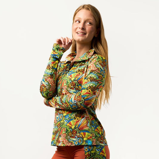 FisheWear Boho Bass 1/4 Zip Sunshirt - Angler's Pro Tackle & Outdoors