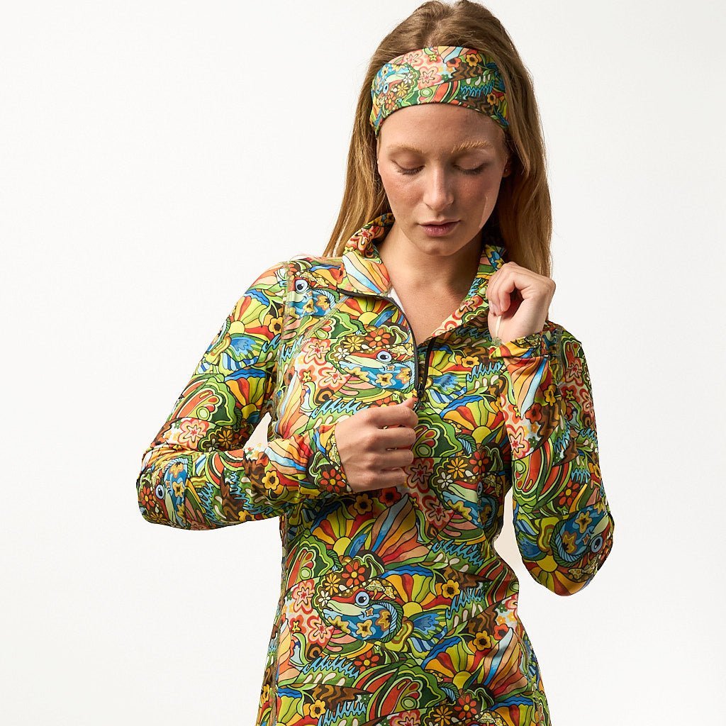 FisheWear Boho Bass 1/4 Zip Sunshirt - Angler's Pro Tackle & Outdoors