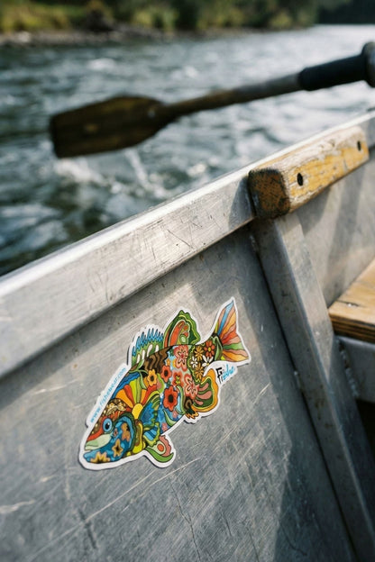 FisheWear Boho Bass Sticker - Angler's Pro Tackle & Outdoors