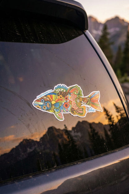 FisheWear Boho Bass Sticker - Angler's Pro Tackle & Outdoors